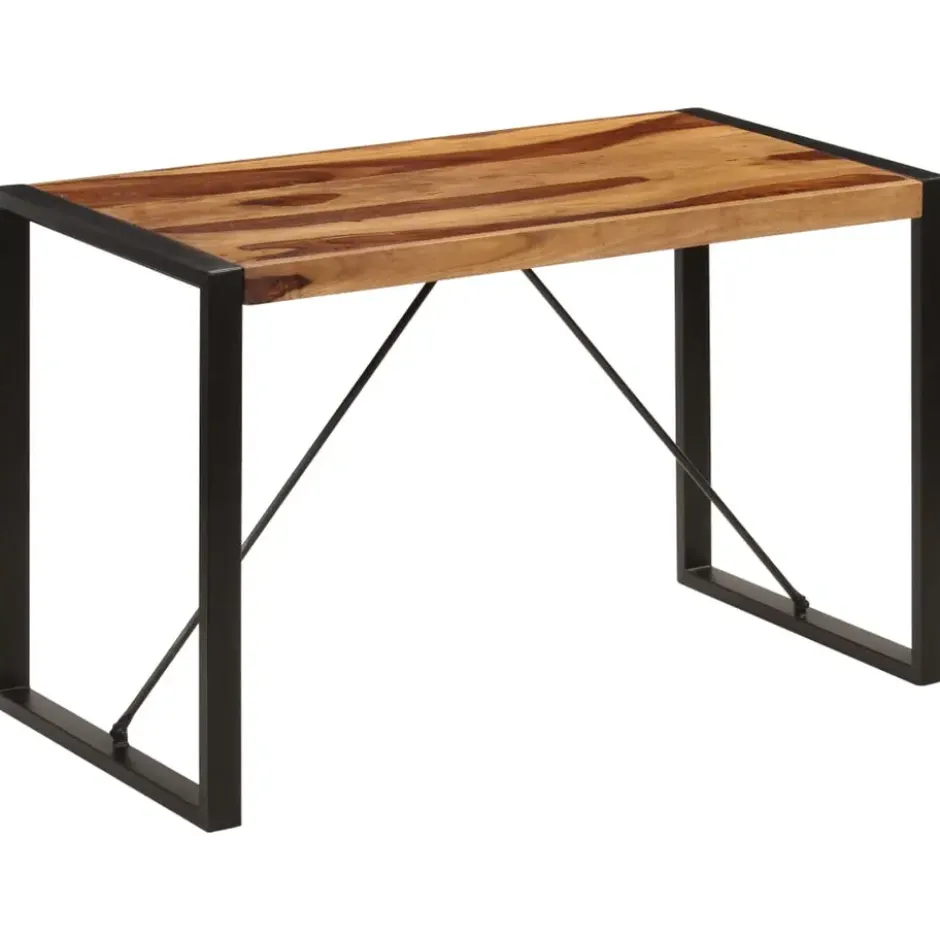 vidaXL Massief Sheeshamhouten Eettafel Eetkamertafel Keukentafels Tafel Tafels