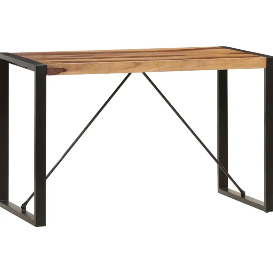 vidaXL Massief Sheeshamhouten Eettafel Eetkamertafel Keukentafels Tafel Tafels