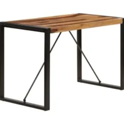 vidaXL Massief Sheeshamhouten Eettafel Eetkamertafel Keukentafels Tafel Tafels