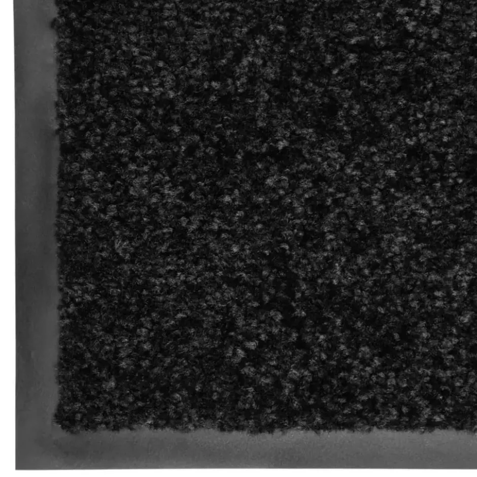 vidaXL - Mat - Zwart - Stof - 60 x 180 cm