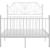 vidaXL - Meatlen bed frame - Wit - Metaal - 120x200 cm