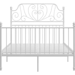 vidaXL - Meatlen bed frame - Wit - Metaal - 120x200 cm