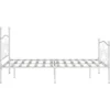 vidaXL - Metalen bed frame met hoofd- en voeteneinde - Wit - 120x200 cm