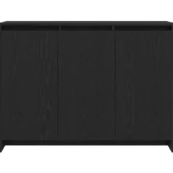 vidaXL - Moderne Dressoir 102x29,5x75 cm Zwart Bewerkt hout