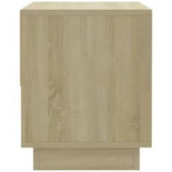 vidaXL - Nachtkastje - Beige - Bewerkt hout