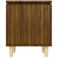 vidaXL - Nachtkastje - Bruin - Bewerkt hout - 2 stuks