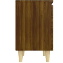 vidaXL - Nachtkastje - Bruin - Bewerkt hout - 2 stuks