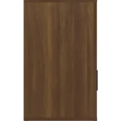 vidaXL - Nachtkastje met lade en deur - Bruin eiken - Bewerkt hout - 50x36x60 cm