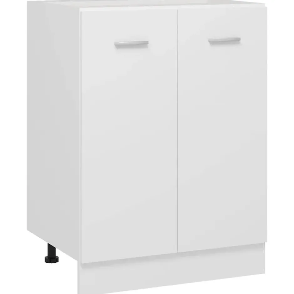 vidaXL - Onderkast Lyon - Wit - Bewerkt hout - 60x46x81,5 cm