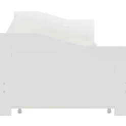 vidaXL - Onderschuifbed - Wit - Grenenhout - 90x200 cm