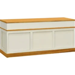 vidaXL - Opbergbank - Wit - Hout