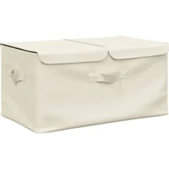vidaXL - Opbergbox Opbergboxen - Crème - Stof