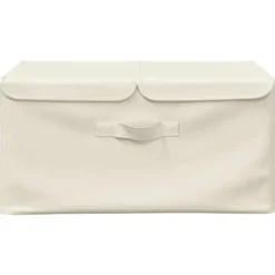 vidaXL - Opbergbox Opbergboxen - Crème - Stof