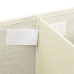 vidaXL - Opbergbox Opbergboxen - Crème - Stof