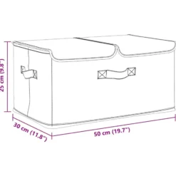 vidaXL - Opbergbox Opbergboxen - Crème - Stof