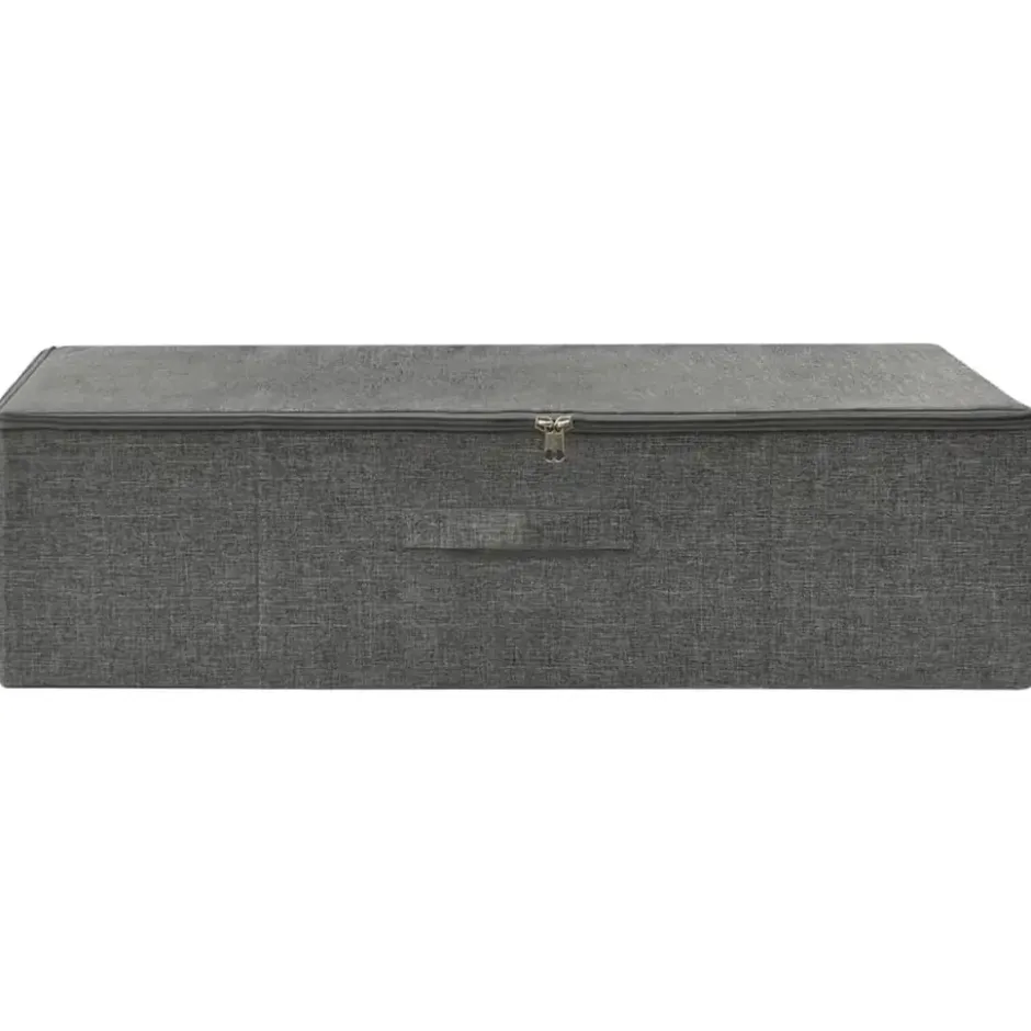vidaXL - Opbergbox Opbergboxen - Antraciet - Stof