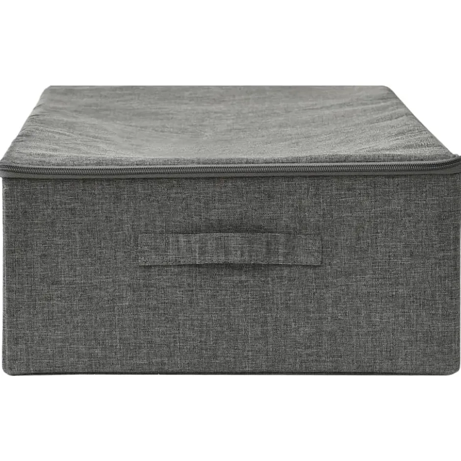 vidaXL - Opbergbox Opbergboxen - Antraciet - Stof