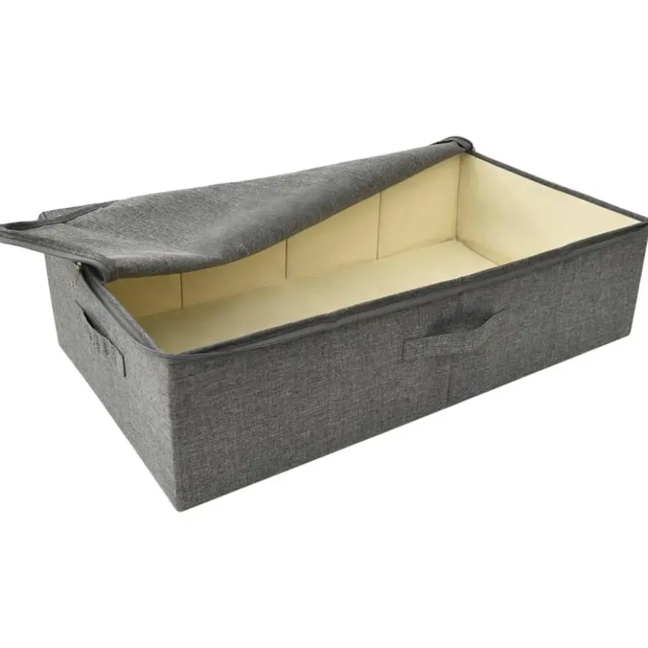 vidaXL - Opbergbox Opbergboxen - Antraciet - Stof