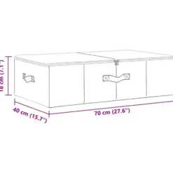 vidaXL - Opbergbox Opbergboxen - Crème - Stof - 2 stuks