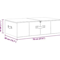 vidaXL - Opbergbox Opbergboxen - Crème - Stof