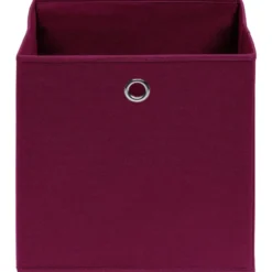 vidaXL - Opbergbox - Rood - Stof - 4 stuks