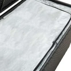vidaXL - Opbergcontainer Voor Buiten - Zwart - Poly rattan - 100 x 50 x 50 cm