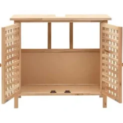vidaXL - Opbergkast - Beige - Hout