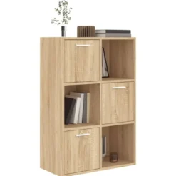 vidaXL - Opbergkast - Bruin - Bewerkt hout