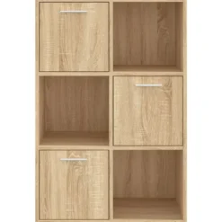 vidaXL - Opbergkast - Bruin - Bewerkt hout