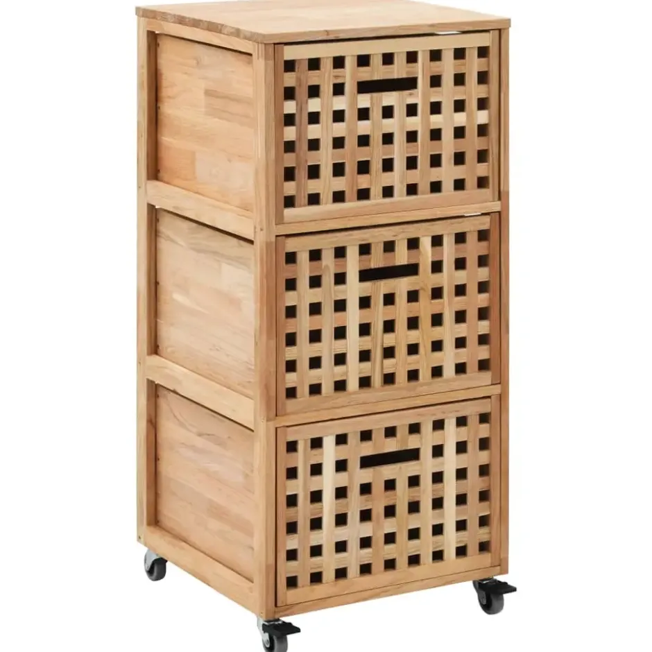 vidaXL - Opbergkastje - Bruin - Hout