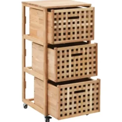 vidaXL - Opbergkastje - Bruin - Hout
