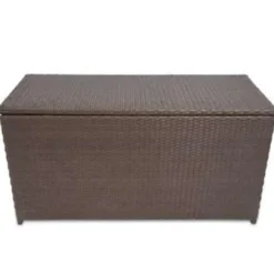 vidaXL - Opbergkist - Bruin - Poly rattan