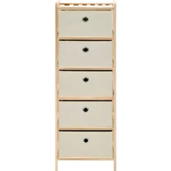 vidaXL - Opbergmeubel - Beige - Hout