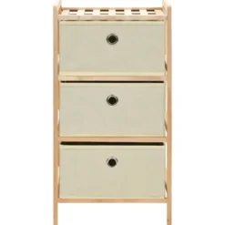 vidaXL - Opbergmeubel - Beige - Hout