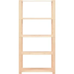 vidaXL - Opbergrekken 5-laags 2 st 80x38x170 cm grenenhout 250 kg