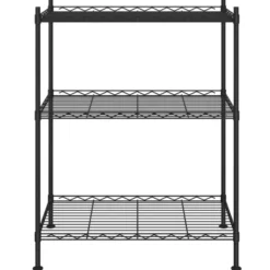 vidaXL - Opbergrek 3-laags 150 kg 60x35x76 cm zwart