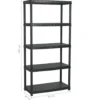 vidaXL - Opbergrek 5-laags 85x40x185 cm kunststof zwart