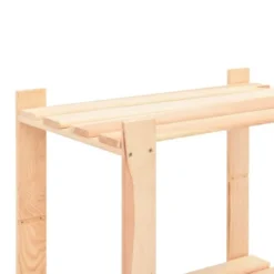 vidaXL - Opbergrek 3-laags 60x38x90 cm massief grenenhout 150 kg