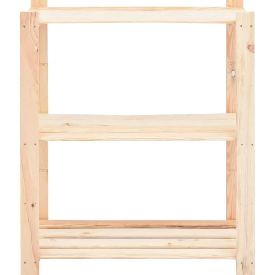 vidaXL - Opbergrek 3-laags 80x38x90 cm massief grenenhout 150 kg