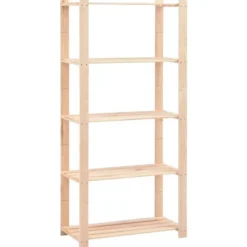 vidaXL - Opbergrek 5-laags 80x38x170 cm massief grenenhout 250 kg