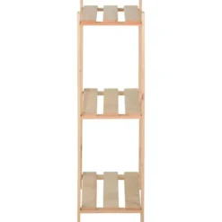 vidaXL - Opbergrek 3-laags 80x28,5x90 cm massief grenenhout