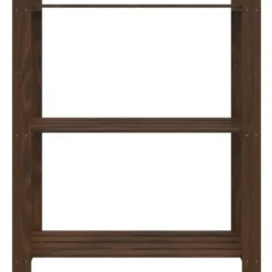 vidaXL - Opbergrek 3-laags 80x38x90 cm massief grenenhout bruin opbergmeubel