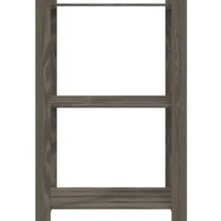 vidaXL - Opbergrek 3-laags 60x38x90 cm massief grenenhout grijs opbergmeubel