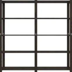 vidaXL - Opbergrek 5-laags 170x38x170 cm massief grenenhout zwart opbergmeubel