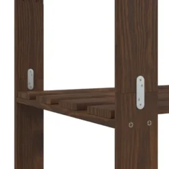 vidaXL - Opbergrek 5-laags 170x38x170 cm massief grenenhout bruin opbergmeubel