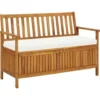 vidaXL - Opslagbank - Bruin - Acaciahout - 120 x 63 x 84 cm