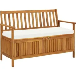 vidaXL - Opslagbank - Bruin - Acaciahout - 120 x 63 x 84 cm