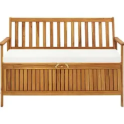 vidaXL - Opslagbank - Bruin - Acaciahout - 120 x 63 x 84 cm