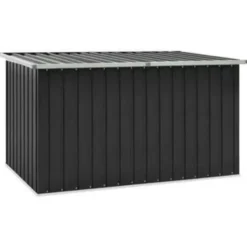 vidaXL - Opslagkist - Antraciet - Staal