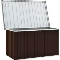 vidaXL - Opslagkist - Bruin - Staal